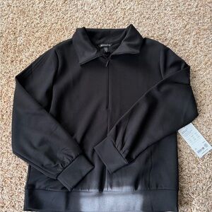 Athleta Black Half-Zip Sweatshirt